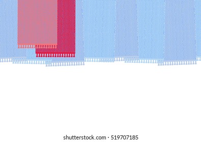 Carpet vector illustration, colorful background. Rug isolated on white background, top view.