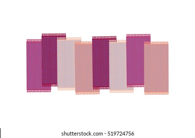 Carpet vector illustration, colorful background. Rug isolated on white background, top view