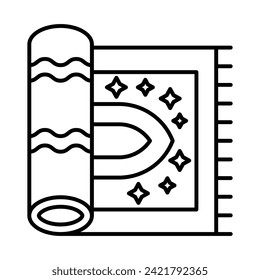 Carpet Vector Line icon Design