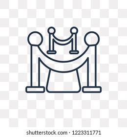 Carpet vector outline icon isolated on transparent background, high quality linear Carpet transparency concept can be used web and mobile