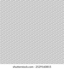 Carpet woven from jute rope. Sample, gray floor rug. Abstract crochet texture. Silver knitted background. Vector artwork.