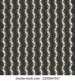 Carpet with zigzag stripes. Rug texture. Monochrome decorative graphic.