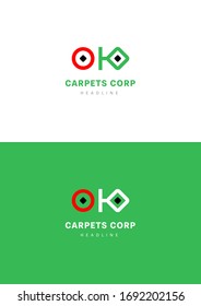 Carpets corp company logo template.