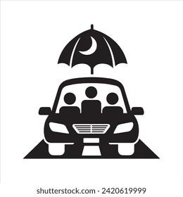 Carpool icon. Car sharing. Road trip. Car icon