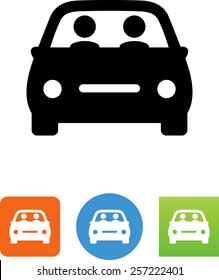 Carpool / Two People Riding In A Car Icon