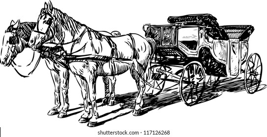 carriage with horses