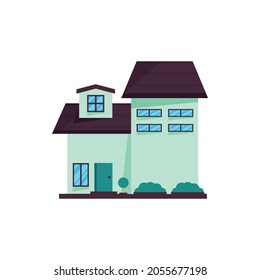 Carriage House Style Vector Illustration Design Eps.10