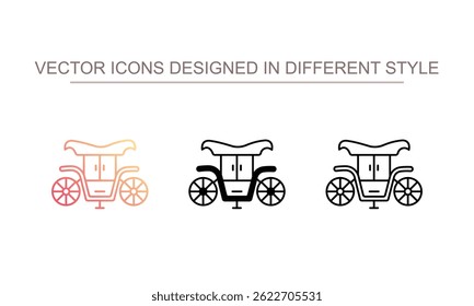 Carriage icon design with white background stock illustration