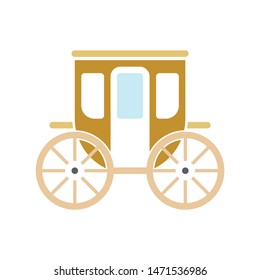 carriage icon. flat illustration of carriage - vector icon. carriage sign symbol