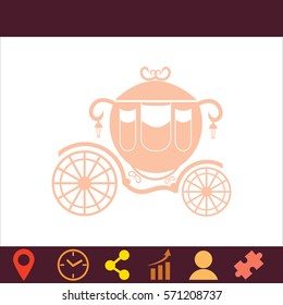Carriage  icon. Vector design.