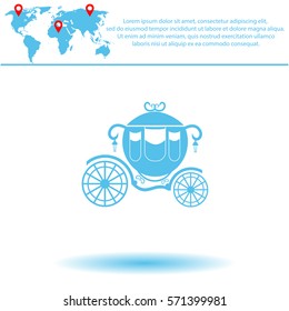 Carriage  icon. Vector design. 