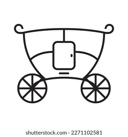 carriage icon vector illustration logo design