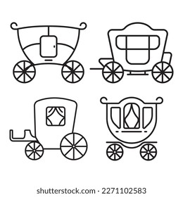 carriage icon vector illustration logo design