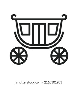 Carriage icon vector image. Can also be used for Physical Fitness. Suitable for mobile apps, web apps and print media.