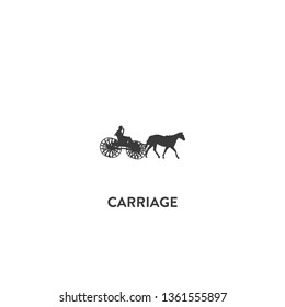 carriage icon vector. carriage sign on white background. carriage icon for web and app