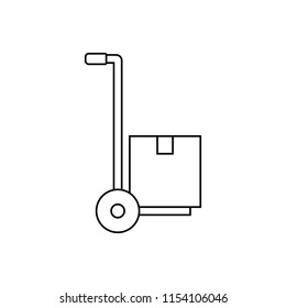Carriage line icon, vector illustration design. Logistics collection.