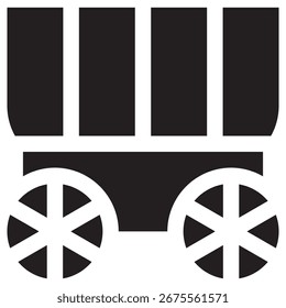 Carriage Modern Vector Icon – Minimal Illustration Symbol Template for Web Mobile App UI Design
