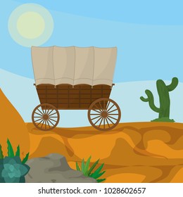 Carriage on the desert