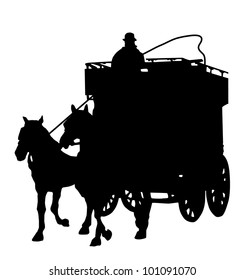 Horse Carriage Silhouette Images, Stock Photos & Vectors | Shutterstock