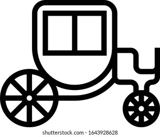Carriage - Transportation icon set. High quality outline vector illustration for website and mobile application.