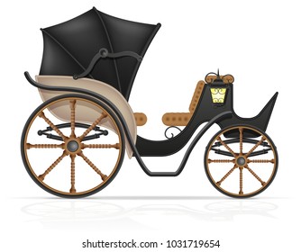 carriage for transportation of people vector illustration isolated on white background