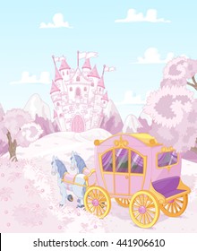 The carriage for true princess goes to kingdom