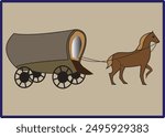 carriage vector design use for t shirt design + ceramic design + textile design + graphic works etc 