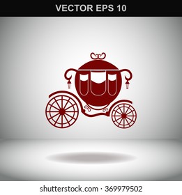 Carriage vector icon.