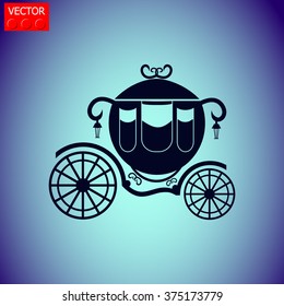 Carriage vector icon.