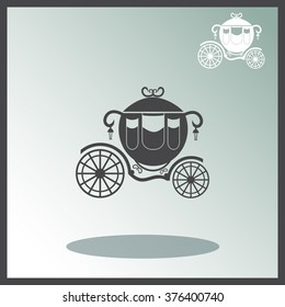 Carriage vector icon.