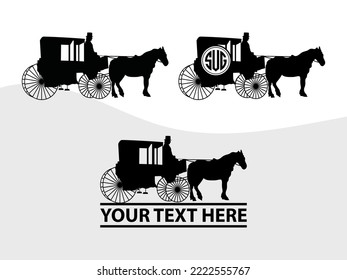 Carriages SVG Printable Vector Illustration