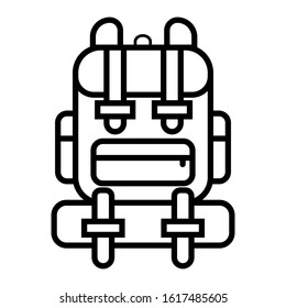 Carrier Bag Icon Vector Design on White Background