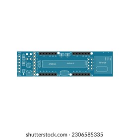 Carrier Board for Expansion Module vector illustration, providing a visual representation of a circuit board designed to host expansion modules