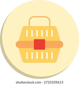 Icono de estilo de círculo plano del portador