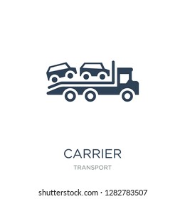 carrier icon vector on white background, carrier trendy filled icons from Transport collection, carrier vector illustration