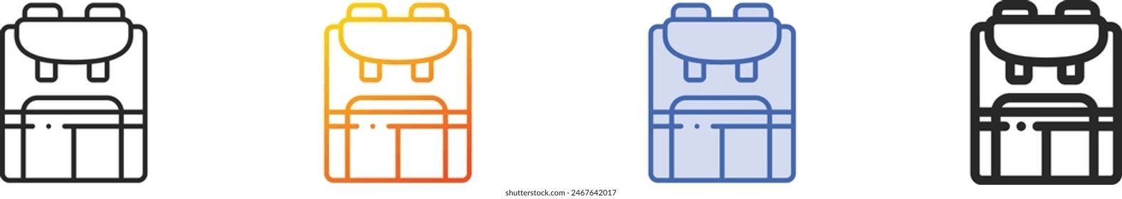 carrier icon.Thin Linear, Gradient, Blue Stroke and bold Style Design Isolated On White Background