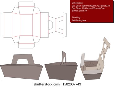 Carrier for many products die cut vector