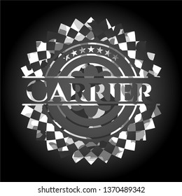Carrier on grey camouflage pattern