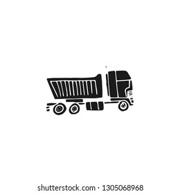 carrier truck vector draw