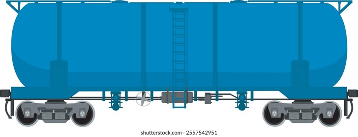 Carrier wagon bogie flat design, blue wagon 