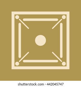 Carrom Board Icon. 