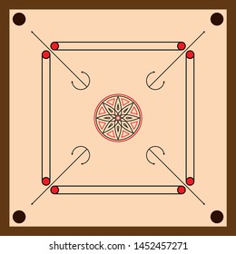 Carrom-Motherboard-Symbol für Vektorgrafik