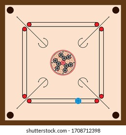 Illustration zur Vektorillustration des Carrom-Motherboards