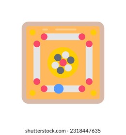 Carrom Board icon in vector. Illustration