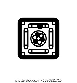 Carrom Board icon in vector. Logotype
