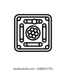 Carrom Board icon in vector. Logotype