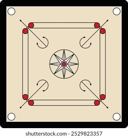 Ilustração do vetor do jogo da mesa de papelão