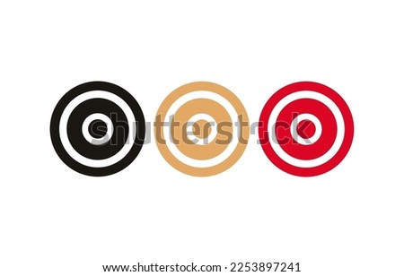 Carrom men vector symbol on white background.