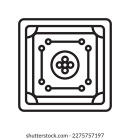 carrom table icon vector illustration logo design