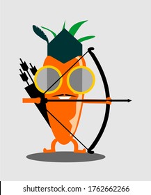 CARROT-ARCHER-SYMBOL-VEKTORLOGIE